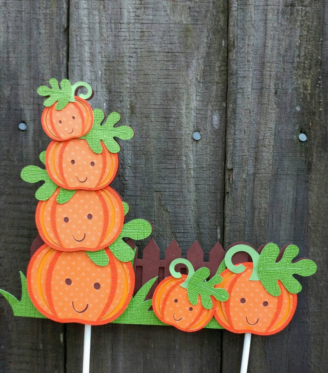 Pumpkin Baby Shower Cake Topper