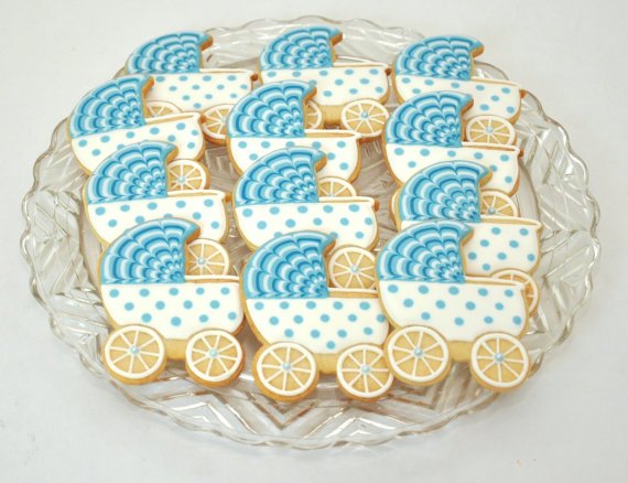 A Adorable Baby Carriage Cookies