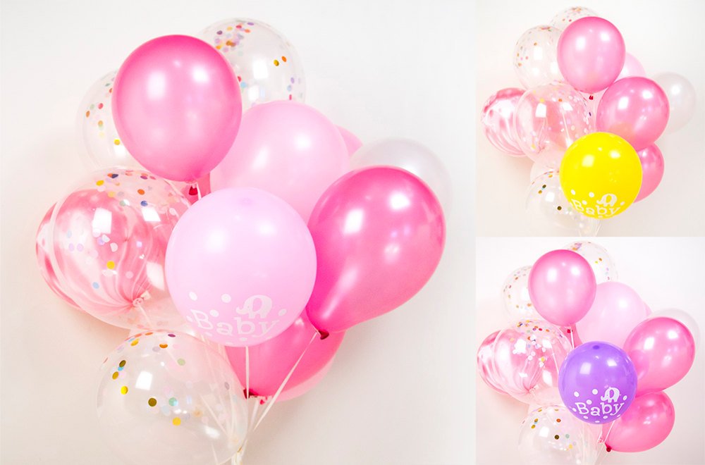 A Fantastic Baby Shower Confetti Balloon Bouquet