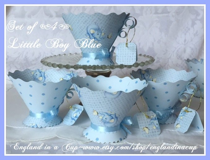 A Baby Shower Blue Teacups Favors