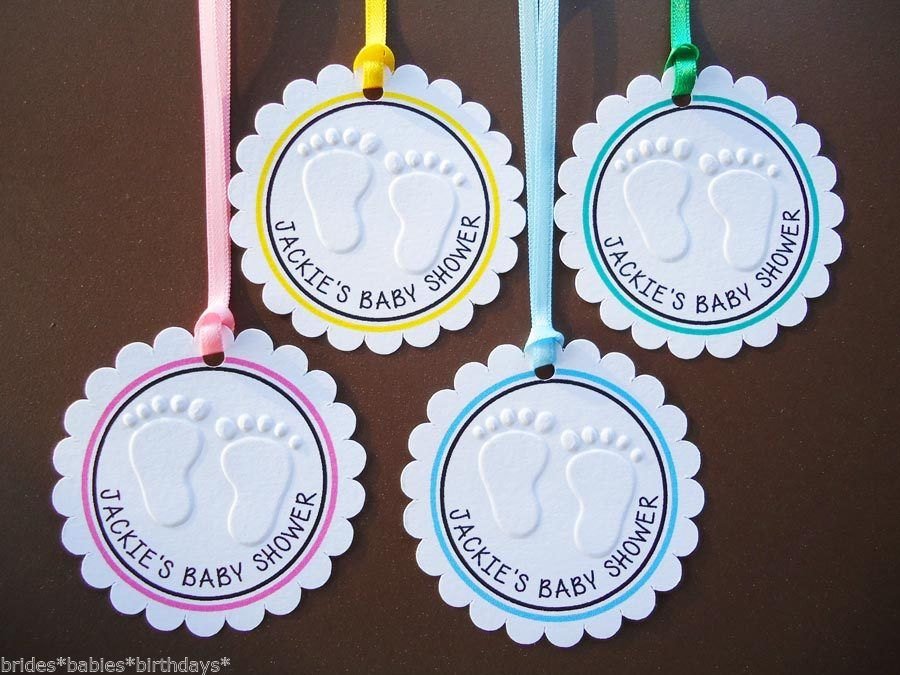 A Kraft Gift Tags Baby Shower Favor