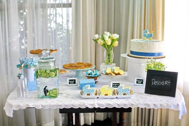 A Shimmering Outdoor Baby Shower