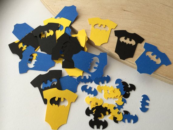 A Baby Shower Batman Confetti