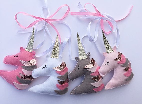 A Unicorn Baby Shower Garland Rose Gold