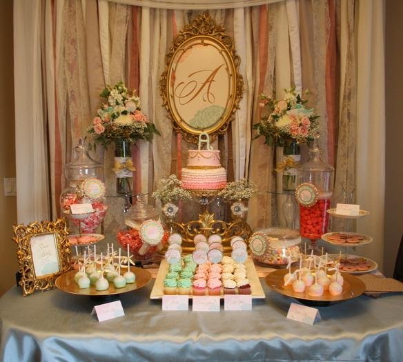 A Beautiful Vintage Glam Baby Shower