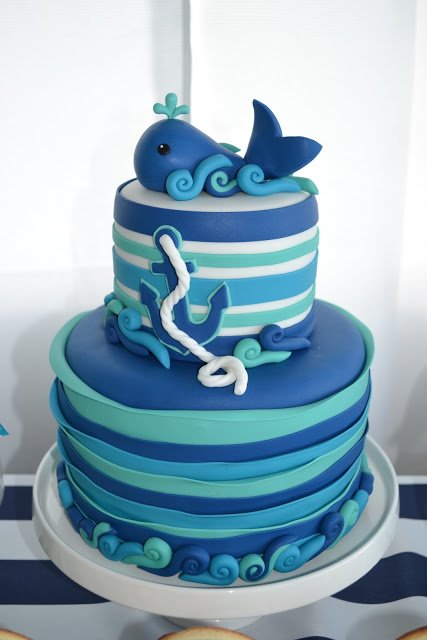 A Lovely Nautical Whale Baby Shower