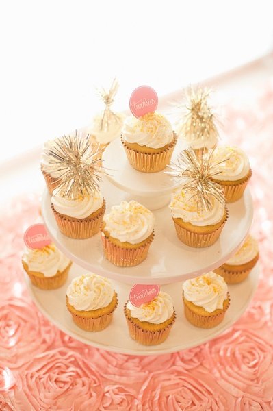 A Pink and Gold Baby Shower