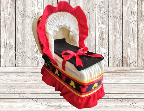 A Mickey Mouse Diaper Carriage