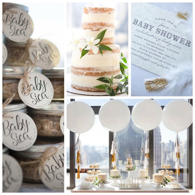 A Shimmering Chic Baby Shower