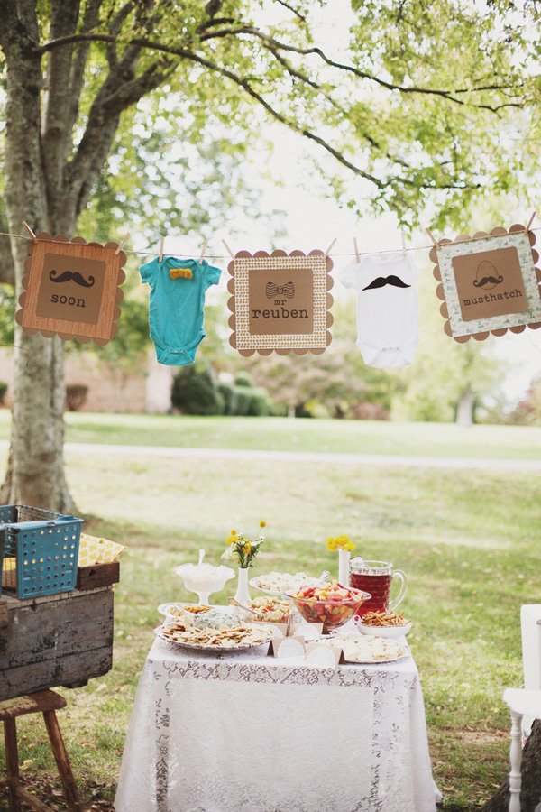 Vintage Woodland Themed Baby Shower