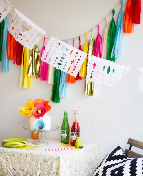 A Fiesta Mexican Tassel Garland Decoration