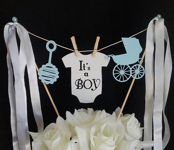 A Baby Shower Cake Topper