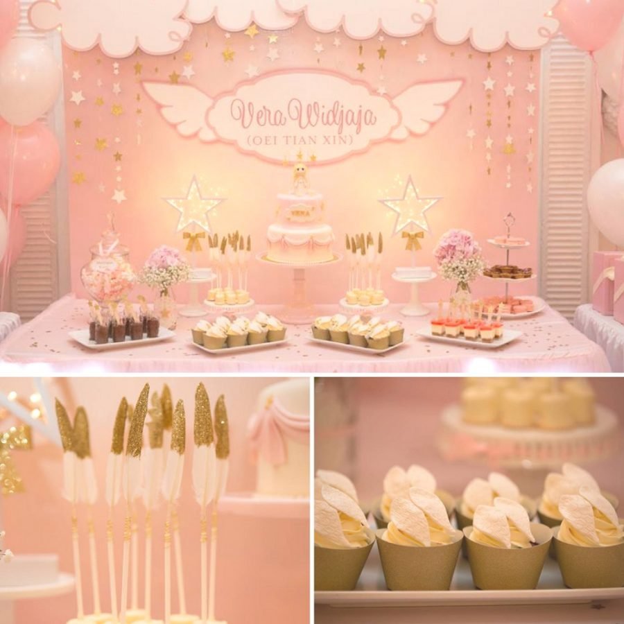 Superb Angelic Pink Baby Shower