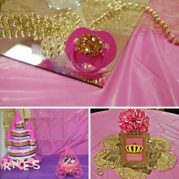 Golden and Pink Baby Shower