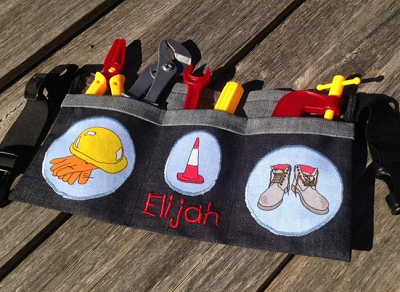 Kids personalised tool belt