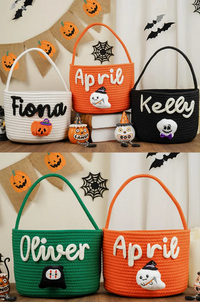 Trick or Treat Bag, Halloween Trick or Treat Basket