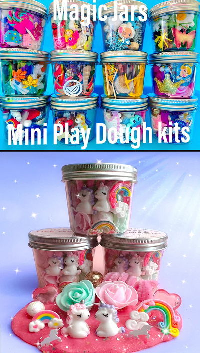 MAGIC Play dough Jars, Play dough kit