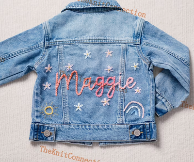 Charming Personalized Denim Jacket for Babies and Toddlers