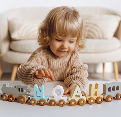 FEATURED! Etsy Product: Personalized Train Name With Magnets