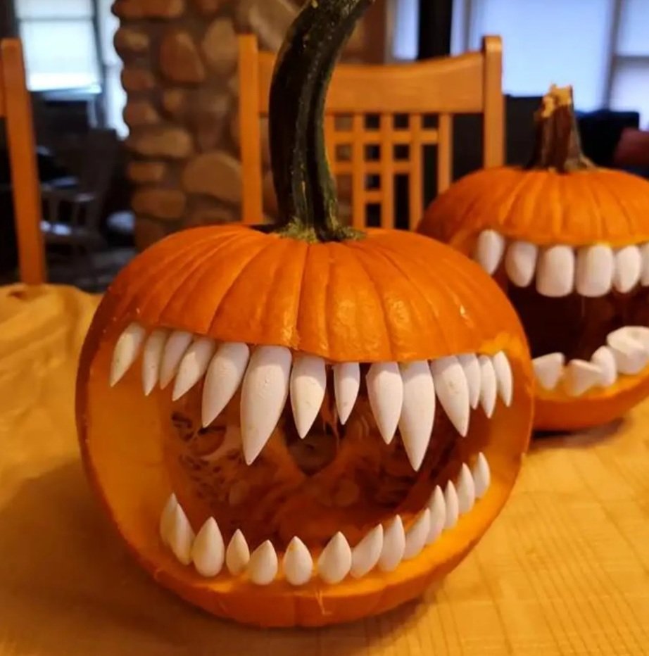 Pimp my Pumpkin Teeth – Pumpkin Teeth – Halloween Decoration